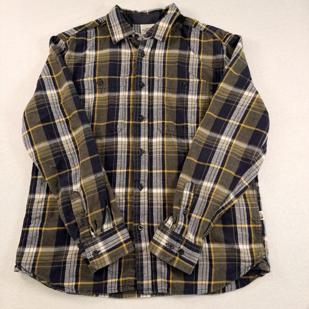 The North Face Mens M Arroyo Plaid Heavyweight Cotton Flannel Gorpcore Shirt